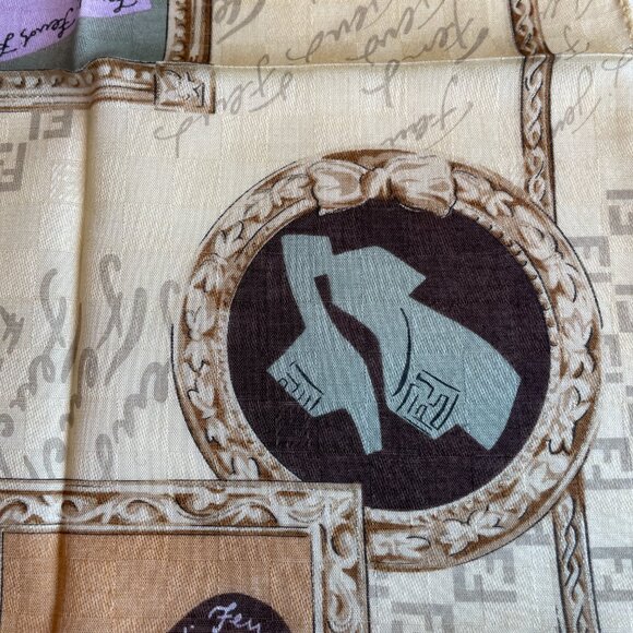 Vintage Fendi Cotton Scarf - Picture 5 of 13